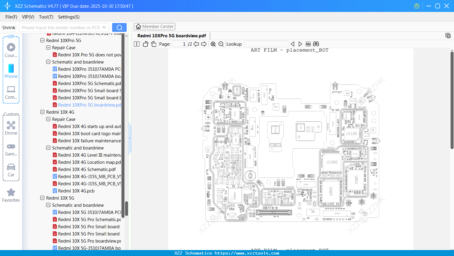 Xiaomi Redmi 10XPro 5G Boardview